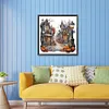 Halloween Pumpkin Street-Full Round Diamond Painting 30*30CM