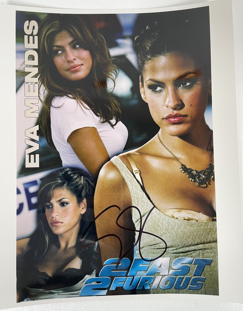 Eva Mendes Signed Autographed 2 Fast 2 Furious