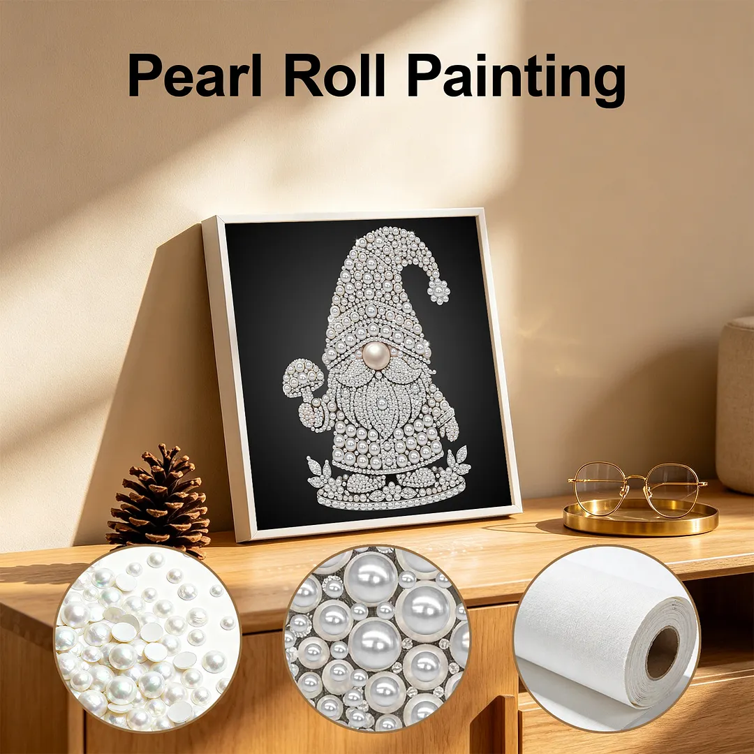 Goblin DIY Pearl Painting Kits for Adults Beginners Home Wall Decor Pearl Gem Paintings Picture Arts Craft 25x25cm Without Frame