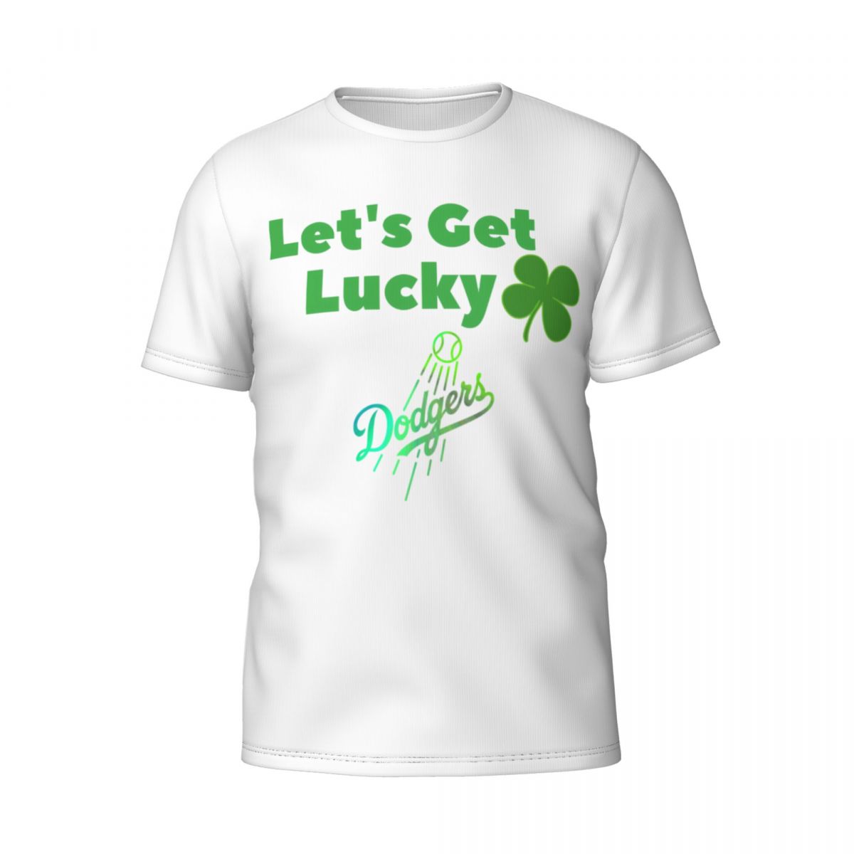 Los Angeles Dodgers Get Lucky Clover St. Patrick's Day Men's T-Shirt