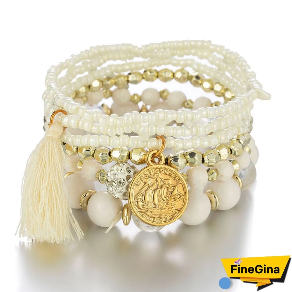 Women's Multi-layer Rice Bead Bracelet