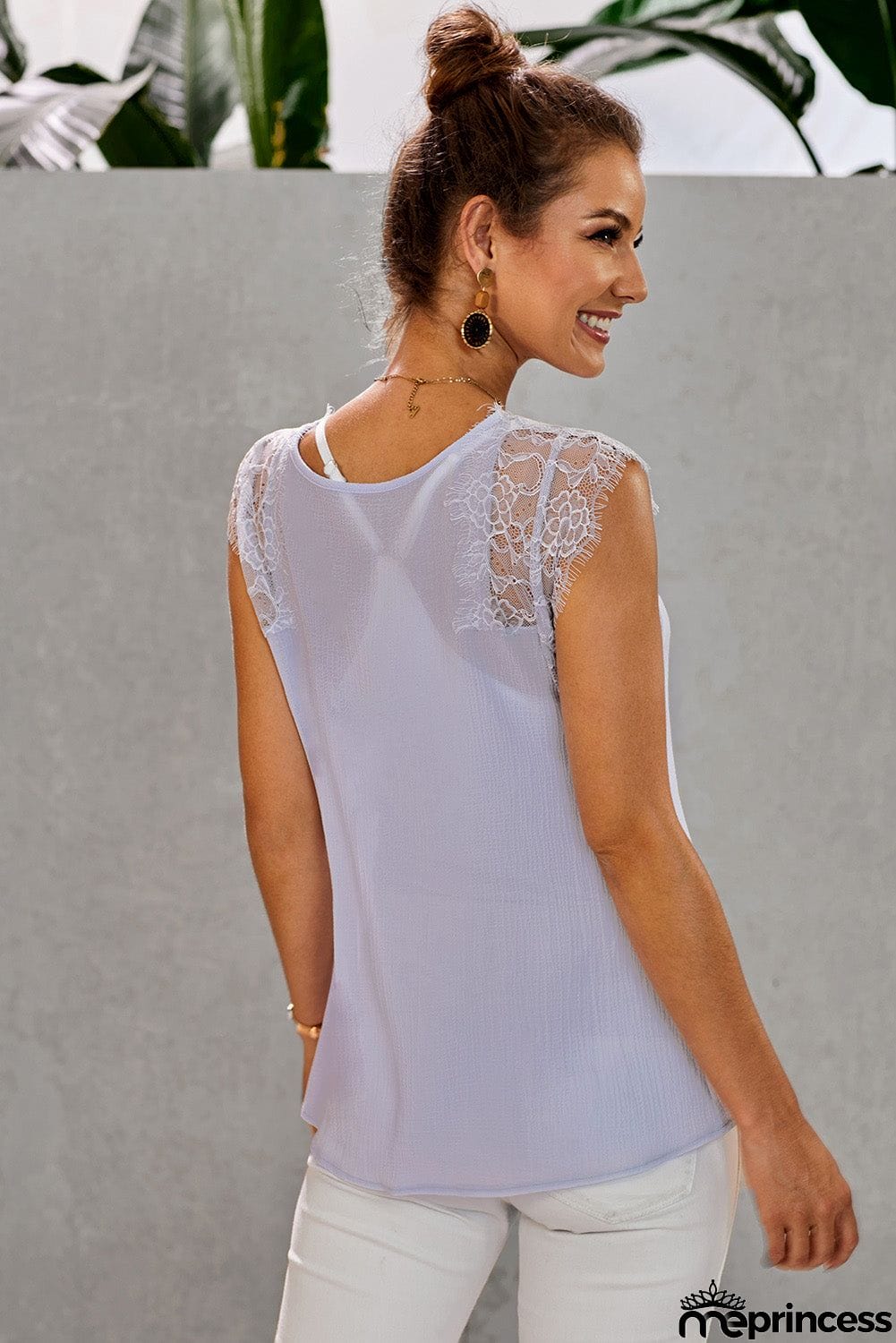 From A Dream Lace Tank Top with Vest