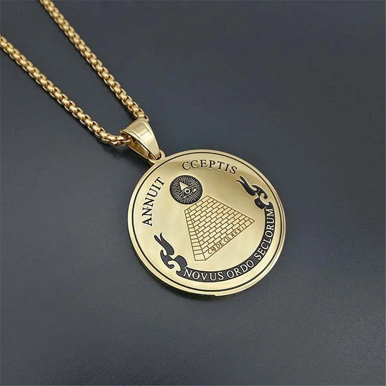 Hip Hop Annuit Cœptis Pendant Necklace