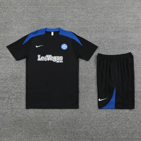 24/25 Inter Milan Training Kit Short Sleeve Black Football Shirt Thai Quality
