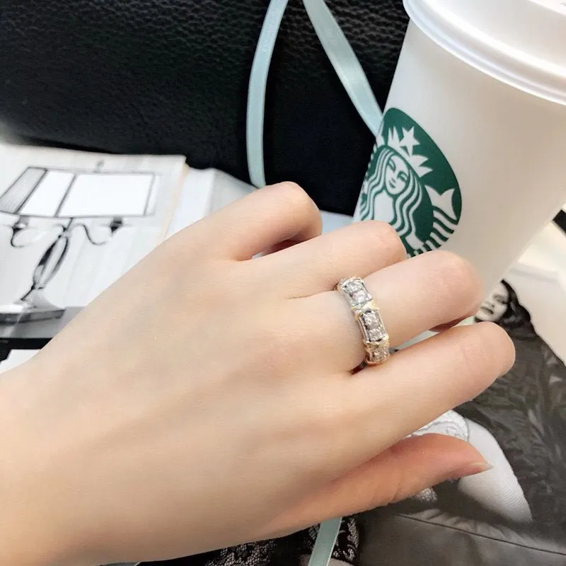 Schlumberger ring Crossed XO diamond ring