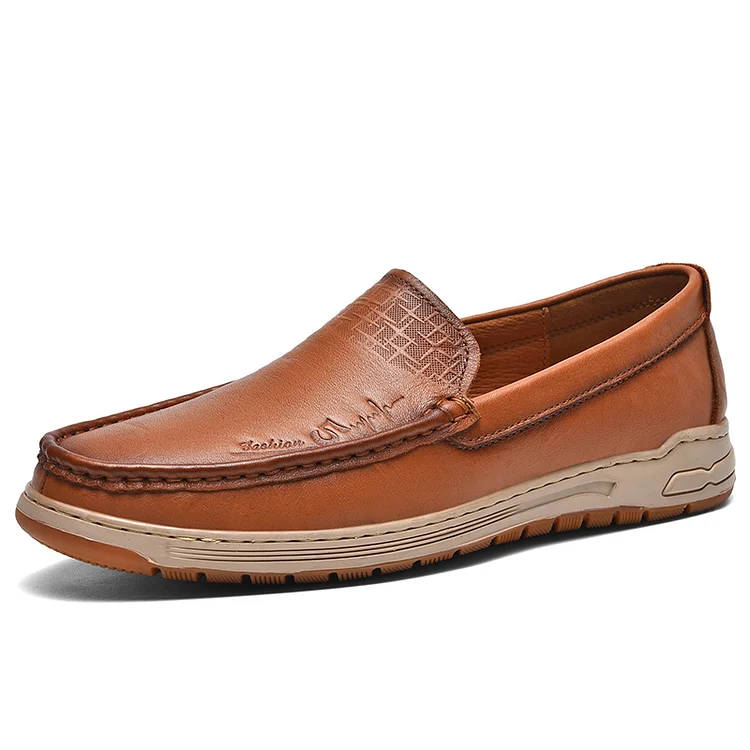 Ceeyan Luxury Brand Mens Loafers Fashion Men Casual Shoes Genuine Leather Slip on Shoes High Quality Man Driving Shoes Comfy Moccasins