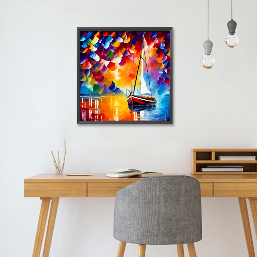 Diamond Painting - Full Round Drill - Oil Colour Car(Canvas|30*30cm)