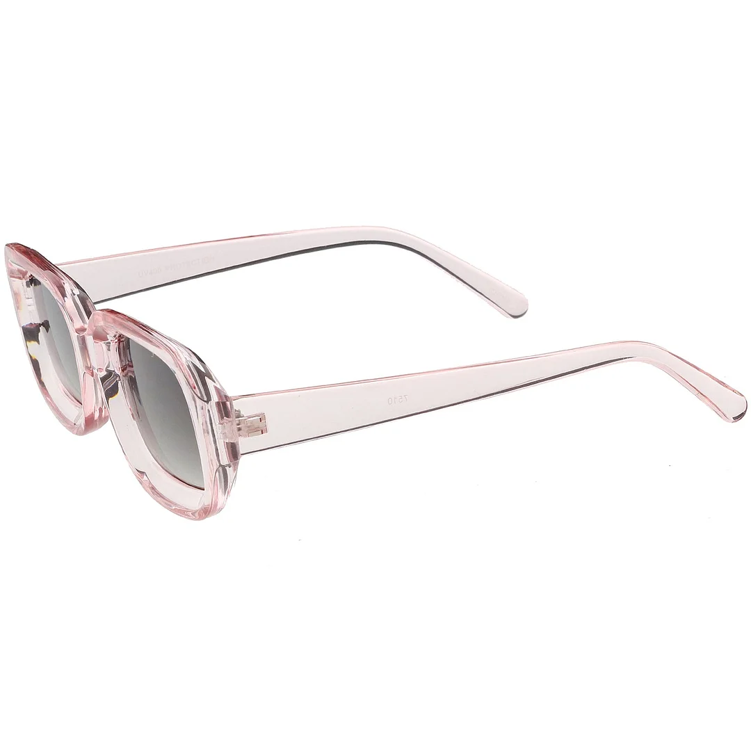 Chunky Rectangle glasses Neutral Colored Lens 50mm