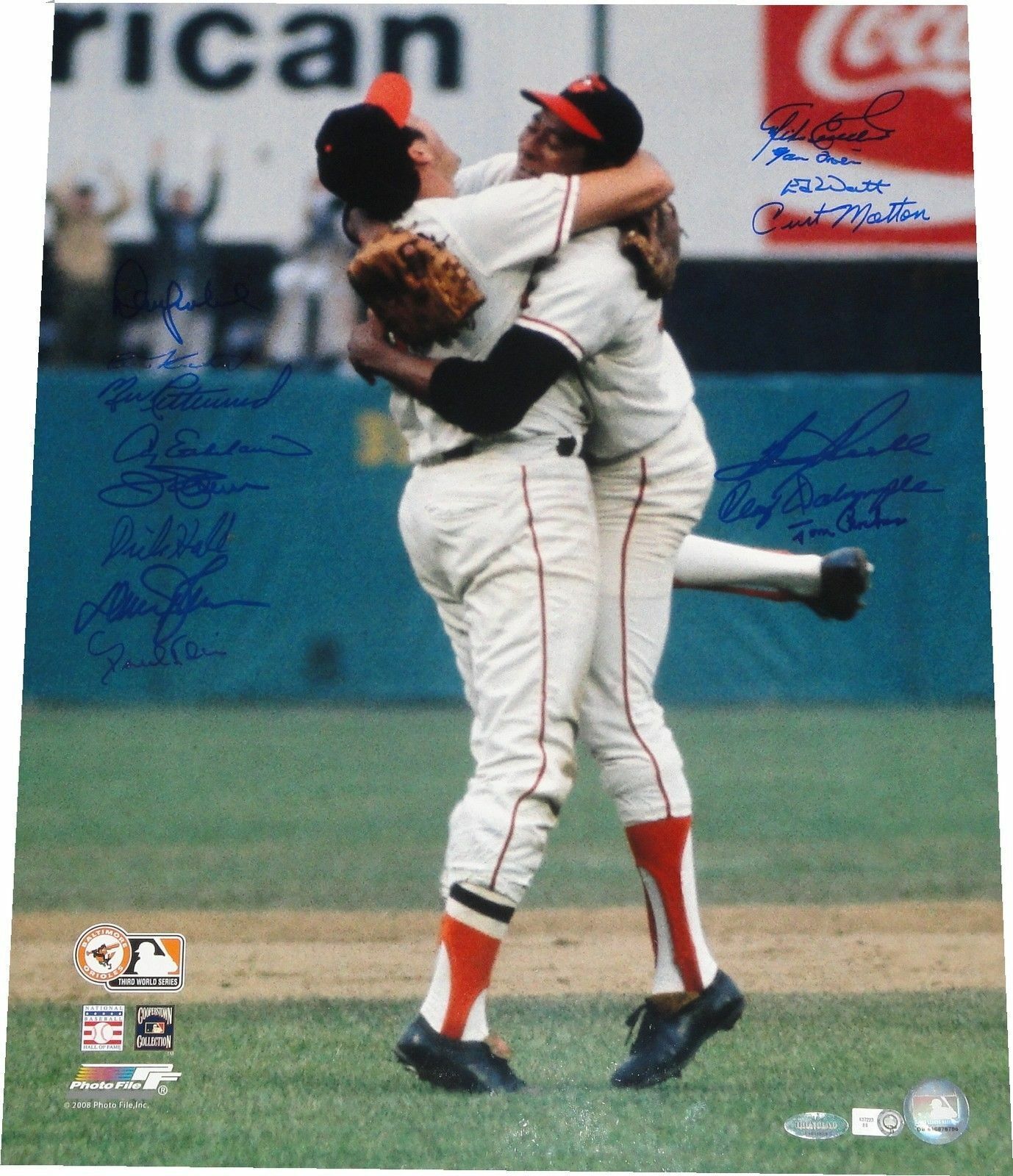 1970 World Champion Orioles 16X20 Signed Autograph Photo Poster painting By 14 Jim Palmer More