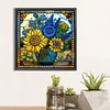>SALE<5D DIY Partial Special Shape Drill Diamond Painting Flower Stain GlassKit30x30cm