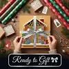 (25x25cm)DIY Pearl Painting Xmas Framed Handmade Pearl Material Art Kit Living Room Decor
