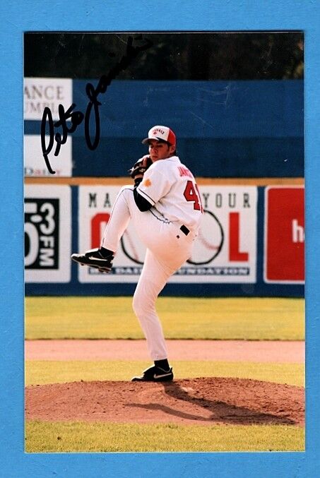 1996 PETE JANICKI-PCL-VANCOUVER CANADIANS AUTOGRAPHED 4X6  COLOR Photo Poster painting