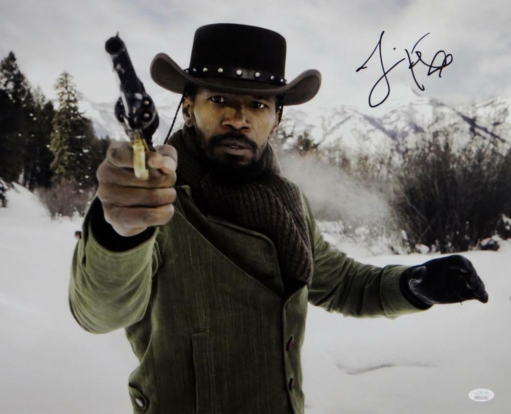 Jamie Foxx Autographed Django Unchained 16x20 Photo Poster painting - JSA W Auth *Black