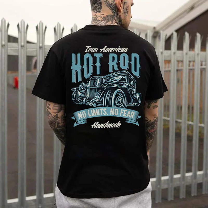 TRUE AMERICAN HOT ROD Classic Car Print Men's T-shirt