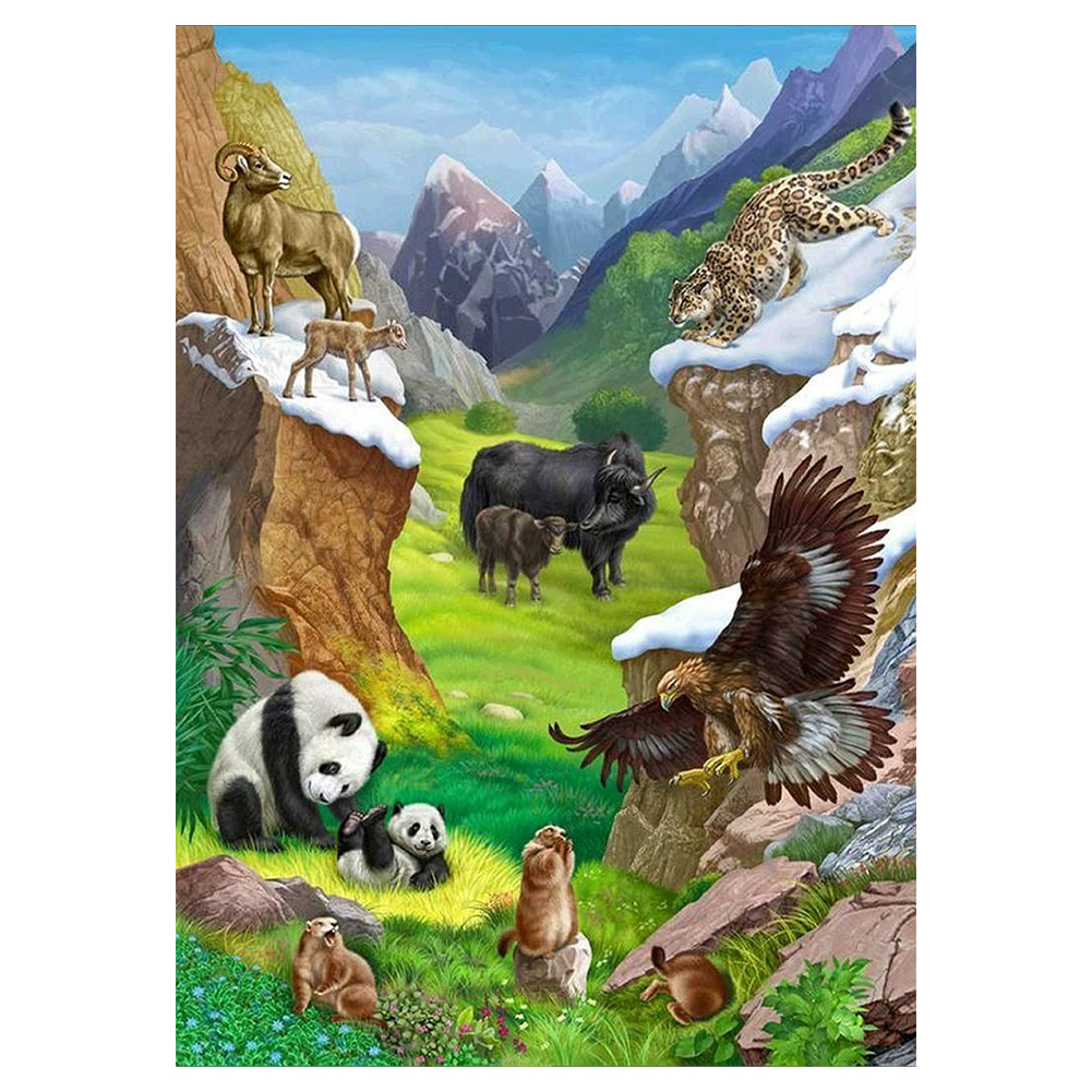 

Animal - 11CT Stamped Cross Stitch - 40*50CM, 501 Original