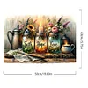(US Only)Paint By Numbers Kit On Canvas DIY Oil Art Flower Picture Home Wall Decor50x40cm