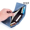 2025 New Genuine Leather RFID Blocking Card Holder Organizer Pocket Mini Wallet