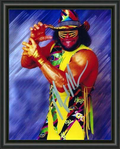 RANDY SAVAGE - WWE WRESTLING - A4 SIGNED AUTOGRAPHED Photo Poster painting POSTER