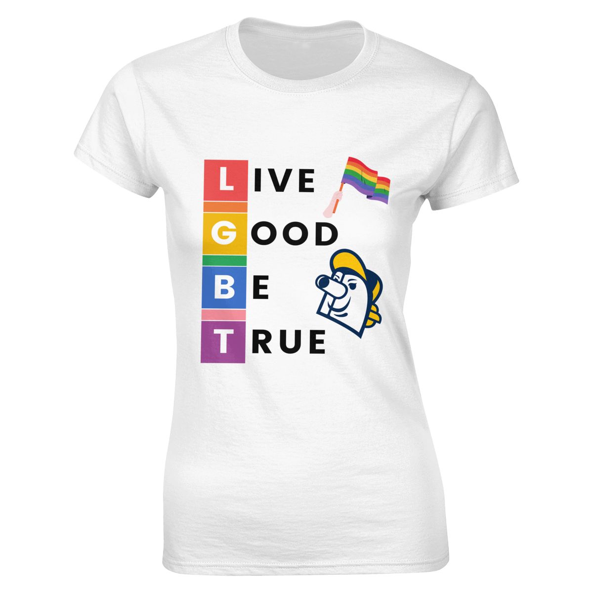 Milwaukee Brewers LGBT Pride Women's Crewneck T-Shirt