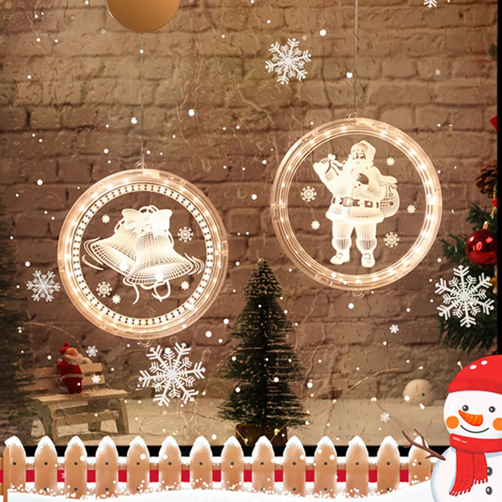 Christmas room decoration festive decoration star 3D coloured lights string lights