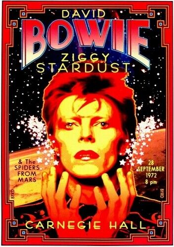 DAVID BOWIE POSTER - CARNEGIE HALL - Photo Poster painting POSTER INSERT PERFECT FOR FRAMING