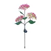 Solar LED Hydrangea Flower Light 10H Lighting Time Ground Plug Flower Light for Garden Pathway Patio Backyard Landscape Decor