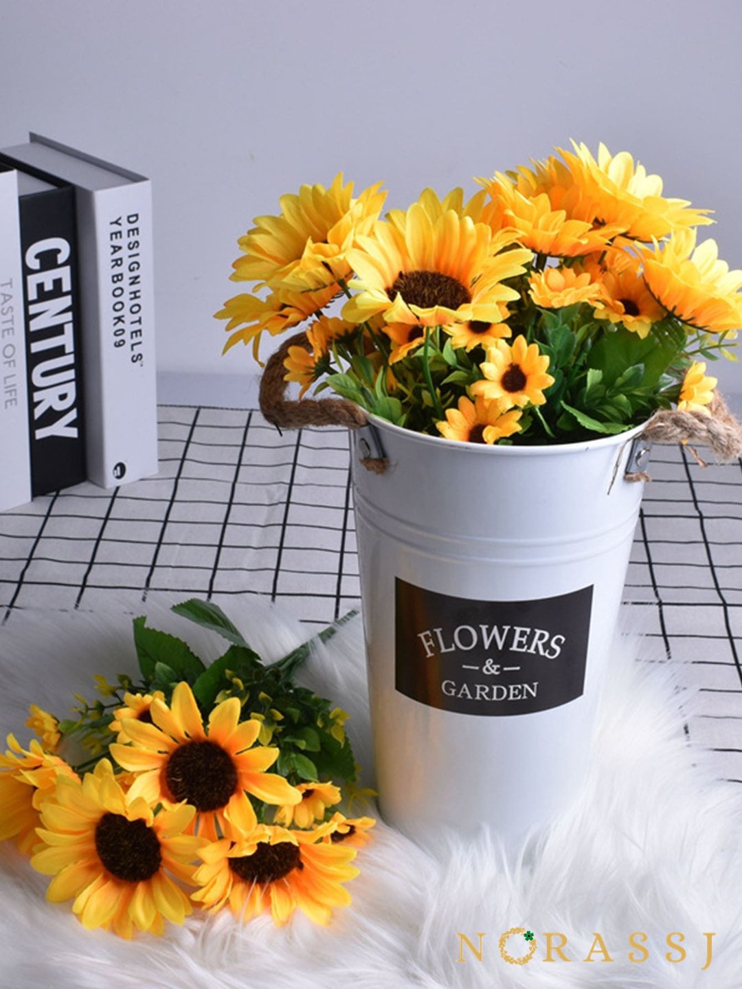 Sunflower Fake Flowers Modern Artificial Flower Arrangements