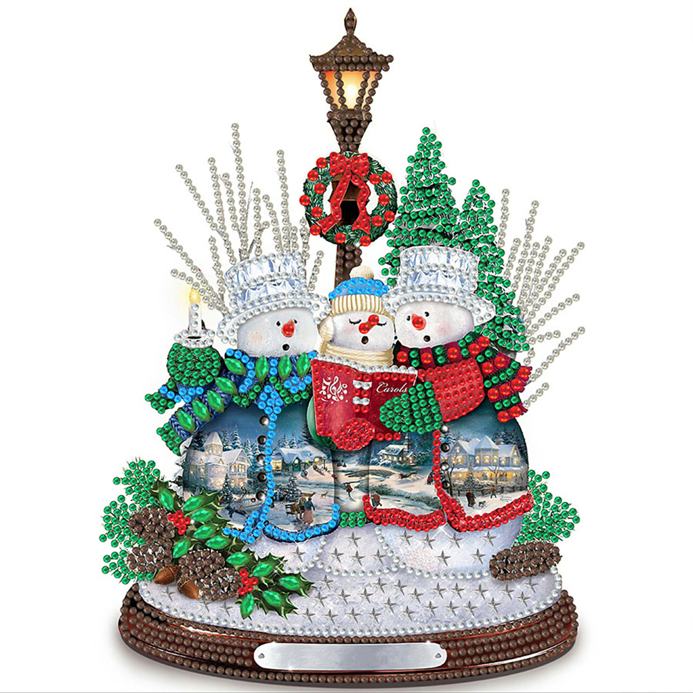 

Christmas Snowman - Special Shaped Diamond Painting - 30*30CM, 501 Original