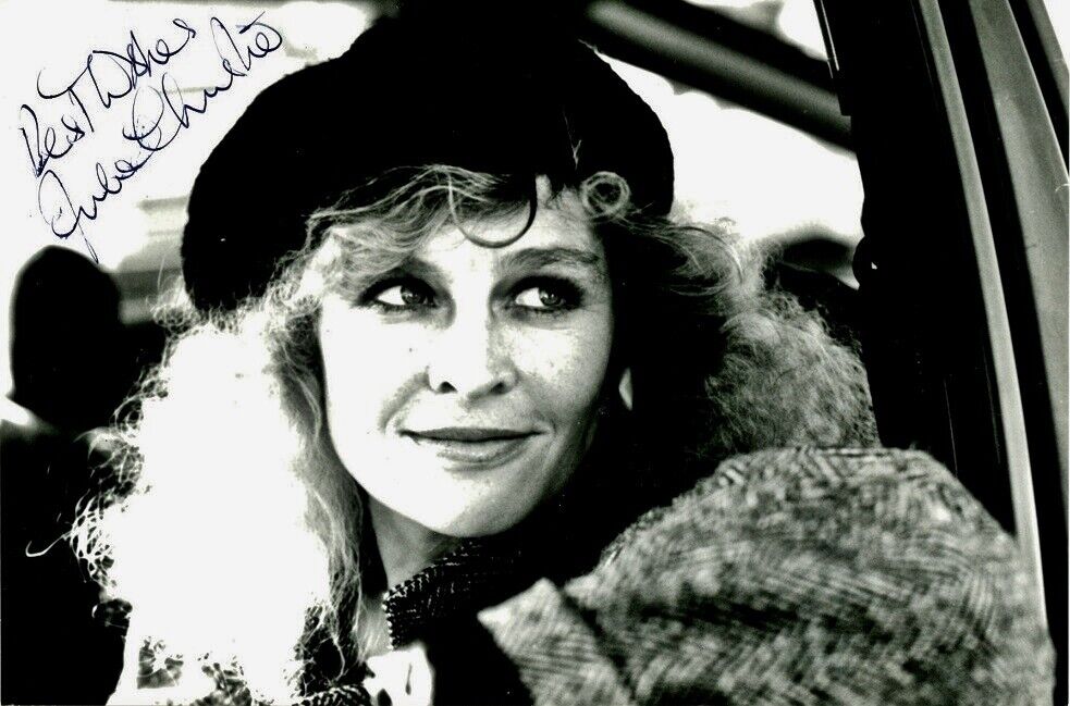 Cute JULIE CHRISTIE Signed Photo Poster painting