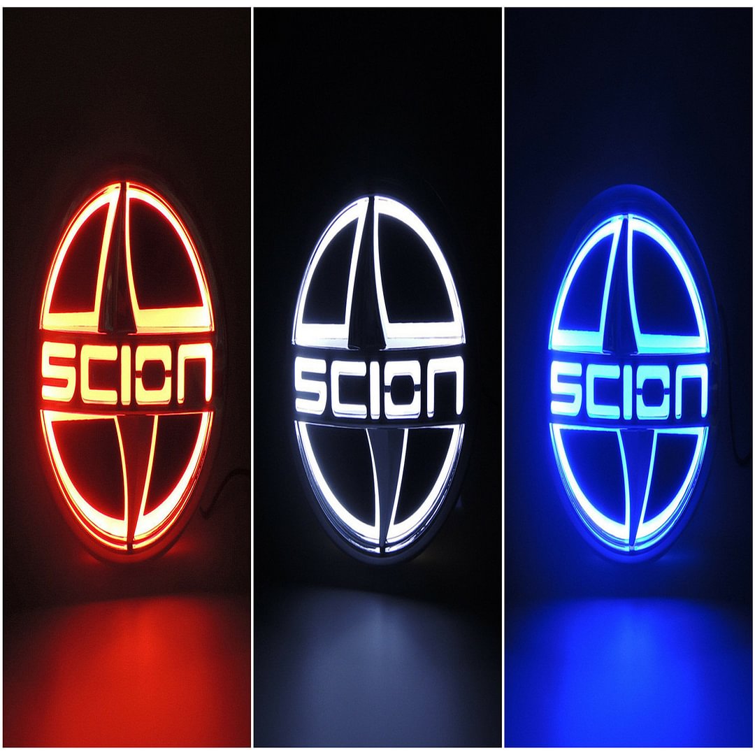Illuminated Motors 5D LED Car Tail Rear Logo Light Badge Lamp Emblem Fits Scion voiturehub dxncar
