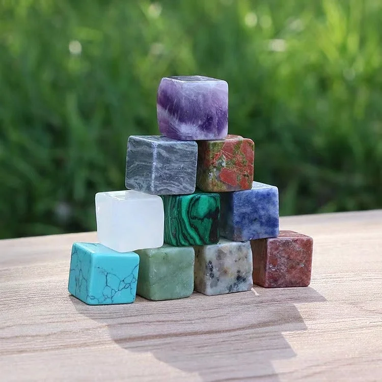 Crystal Cubes Box Crystal bulk tumbled stone