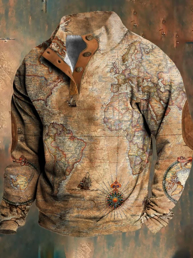 Men's Casual Vintage Nautical Sweatshirt