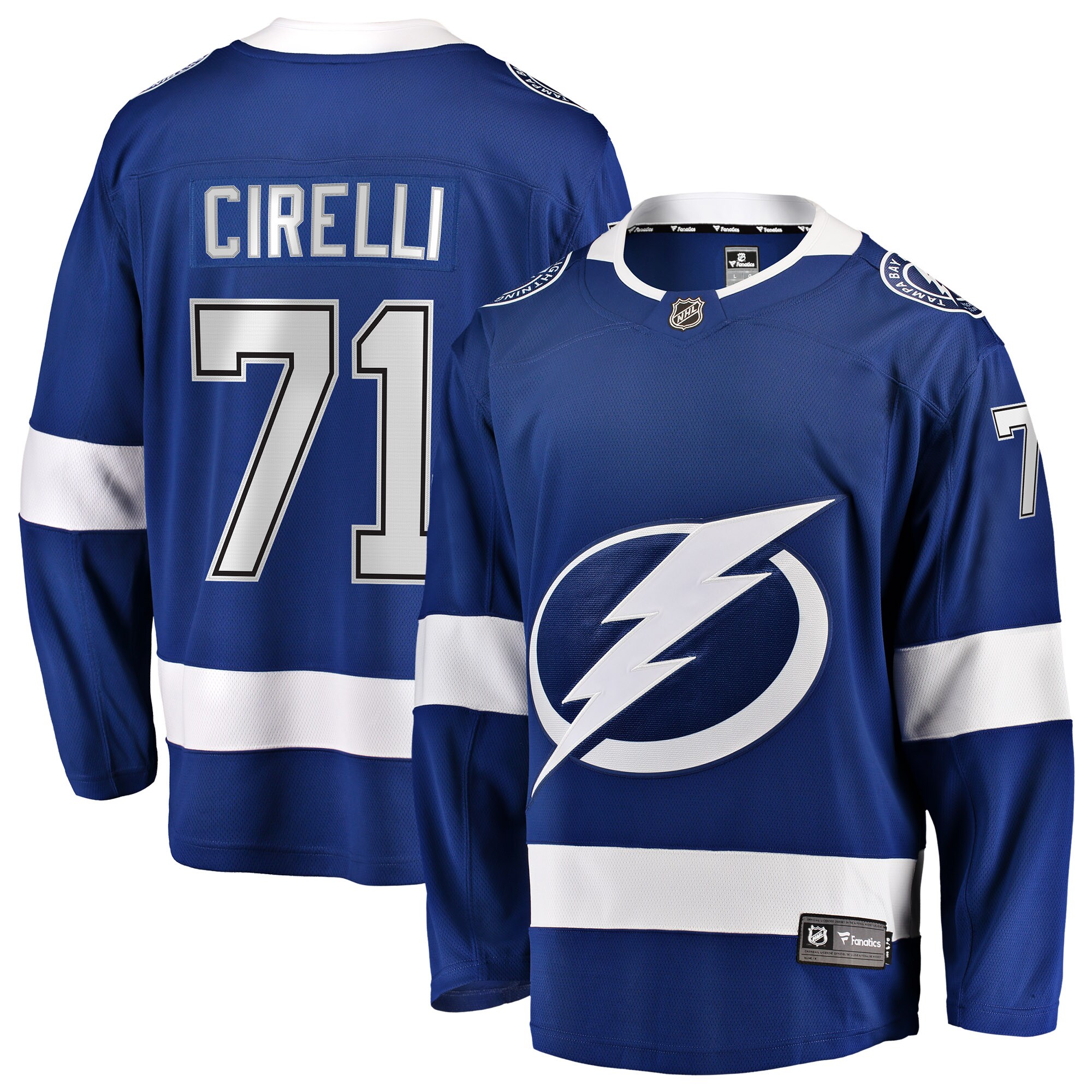 Anthony Cirelli Tampa Bay Lightning Fanatics Home Breakaway   Jersey &ndash; Blue mysite