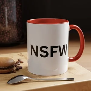 Pornhint Funny NSFW coffee mug. This is a Safe "NSFW" mug that will generate a smile anywhere. Great office prank gift idea NSFW