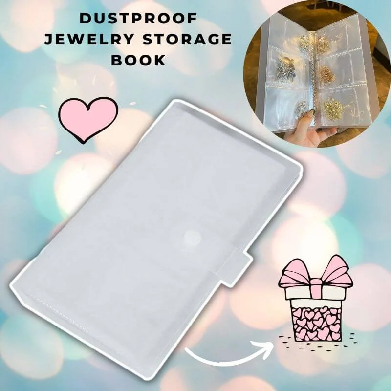 Dustproof, Durable Transparent Jewelry Storage Book