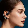 Bluetooth-compatible 6.0 Business Ear-mounted Earphones Single Ear Open Ear Earphone with LED Digital Display Noise Cancellation for Running Driving Business