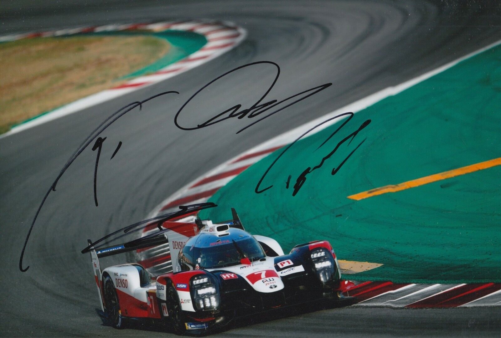 Lopez, Conway, Nakajima Hand Signed 12x8 Photo Poster painting Le Mans Autograph 1