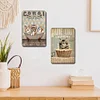 2PCS Corgi Bath Soap Wash Your Corgi - Vintage Metal Signs Set - 20*30cm/30*40cm