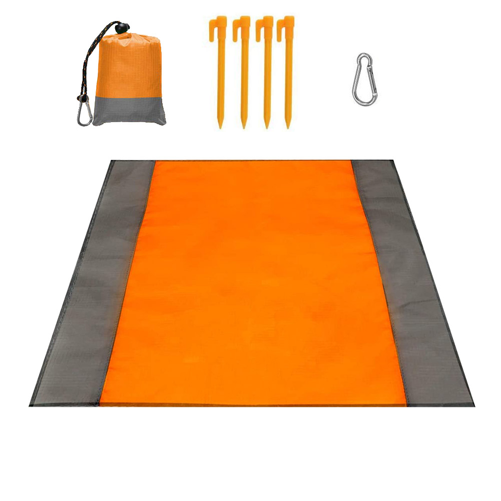 

Camping Mat Waterproof Beach Blanket Outdoor Picnic Tent Mattress (Orange, 501 Original