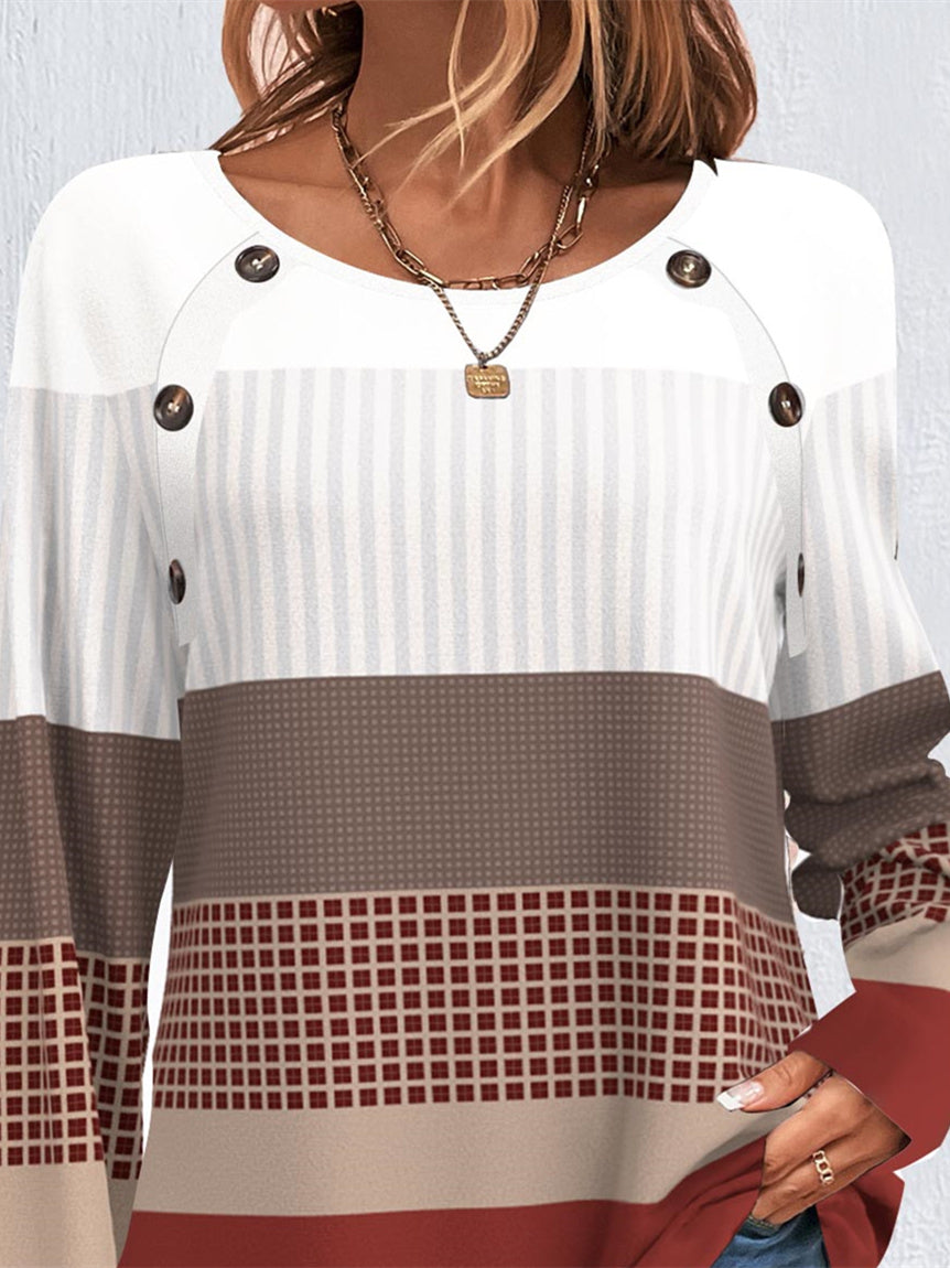 Women Half Sleeve V-neck Solid Color Dress