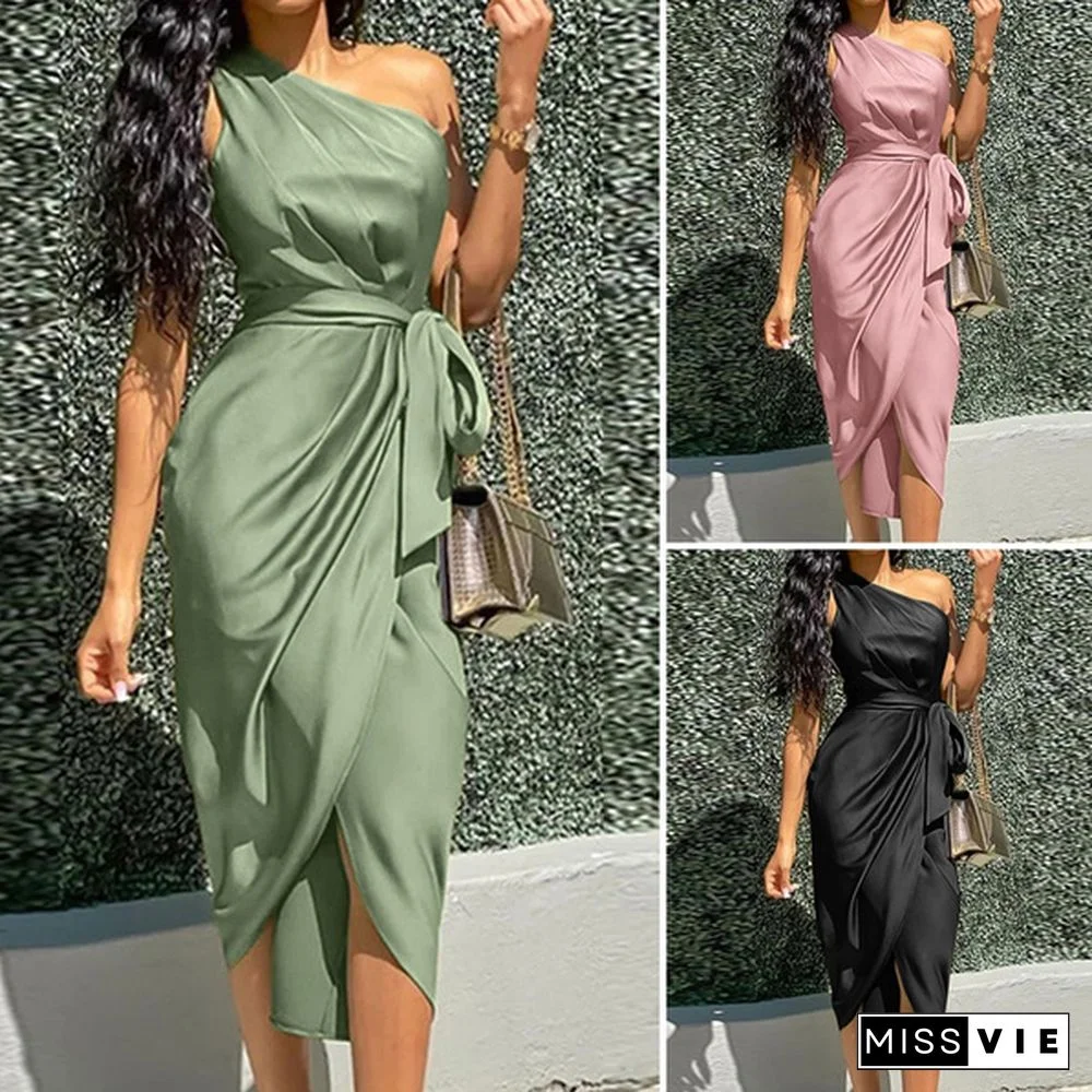 ZANZEA Women Party Gown Elegant Holiday Kaftan Slim Plunge Long Solid Midi Shirt Dress Sundress