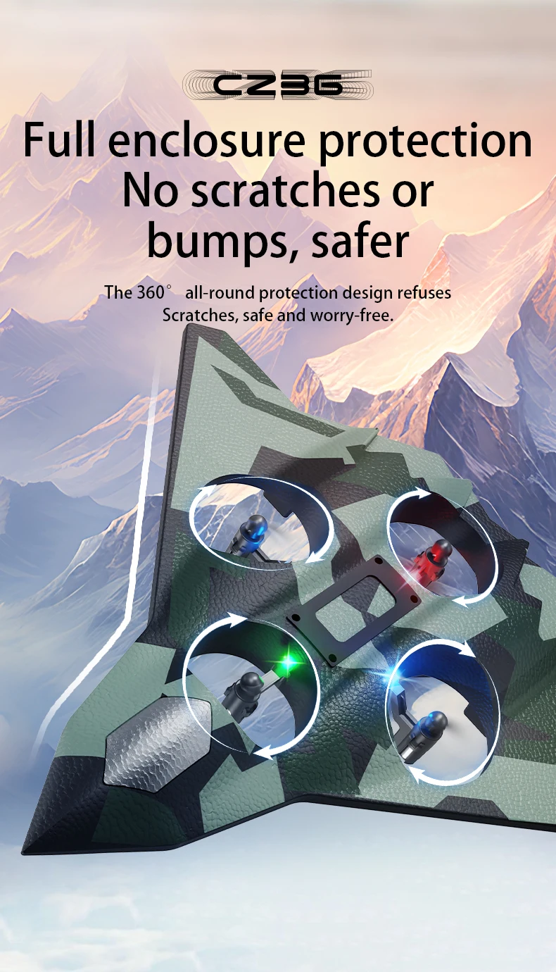 Tegooe Tegooe RC Stunt Glider for Kids - Durable EPP Foam Remote Control Airplane with 24G System