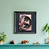 Diamond Painting -DIY Round Drill Letter E(40x40cm)