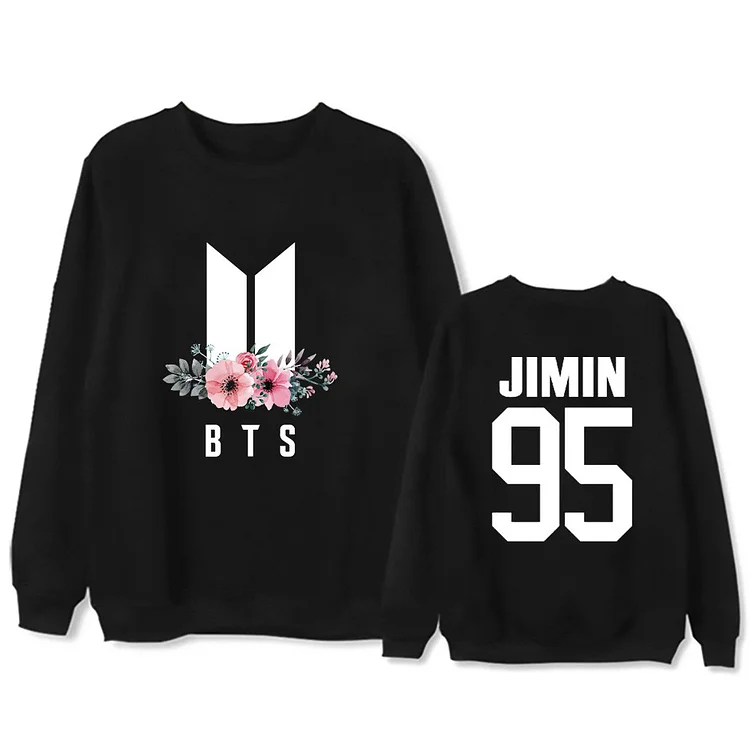 방탄소년단 Humble Soul Print Round Neck Hoodie