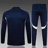 2025/2026 Real Madrid Half-Pull Training Suit Cyan Football Shirt 1:1 Thai Quality