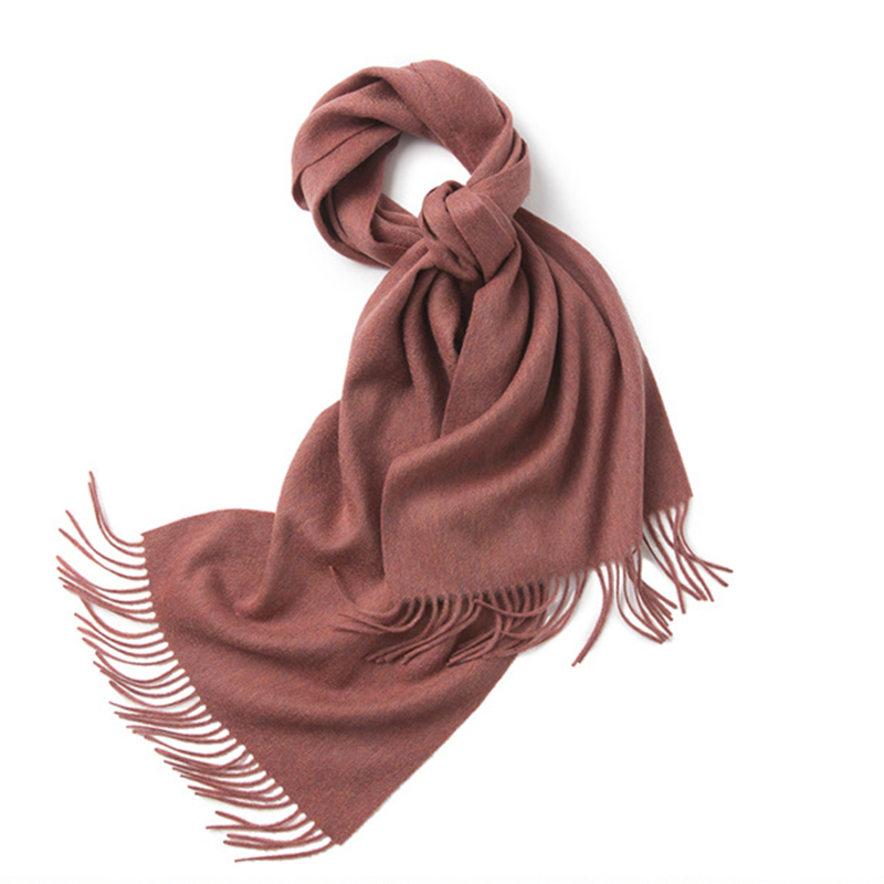 Unisex LambSwool Scarf Pure Color Winter Extra Length Scarf