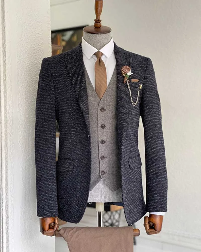 Men's casual design long sleeve coat