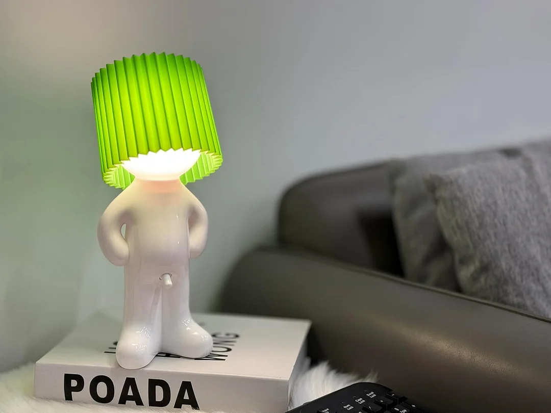 Modest Mike Lamp,Shy Boy Table Lamp, Naughty Little Boy Lamp,Fun Night lamp for Adults,Light Creative Small Night,That Wiener Switch,Gift Valentines Day Present (Yellow-1)