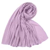 Plain Color Women Sweat Cloth Long Hijab Scarf Shawl