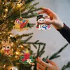 9pcs DIY Double-Sided Rhinestone Acrylic Diamond Painting Christmas Tree Pendant(Christmas)